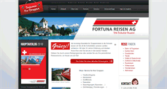 Desktop Screenshot of fortuna-reisen.eu